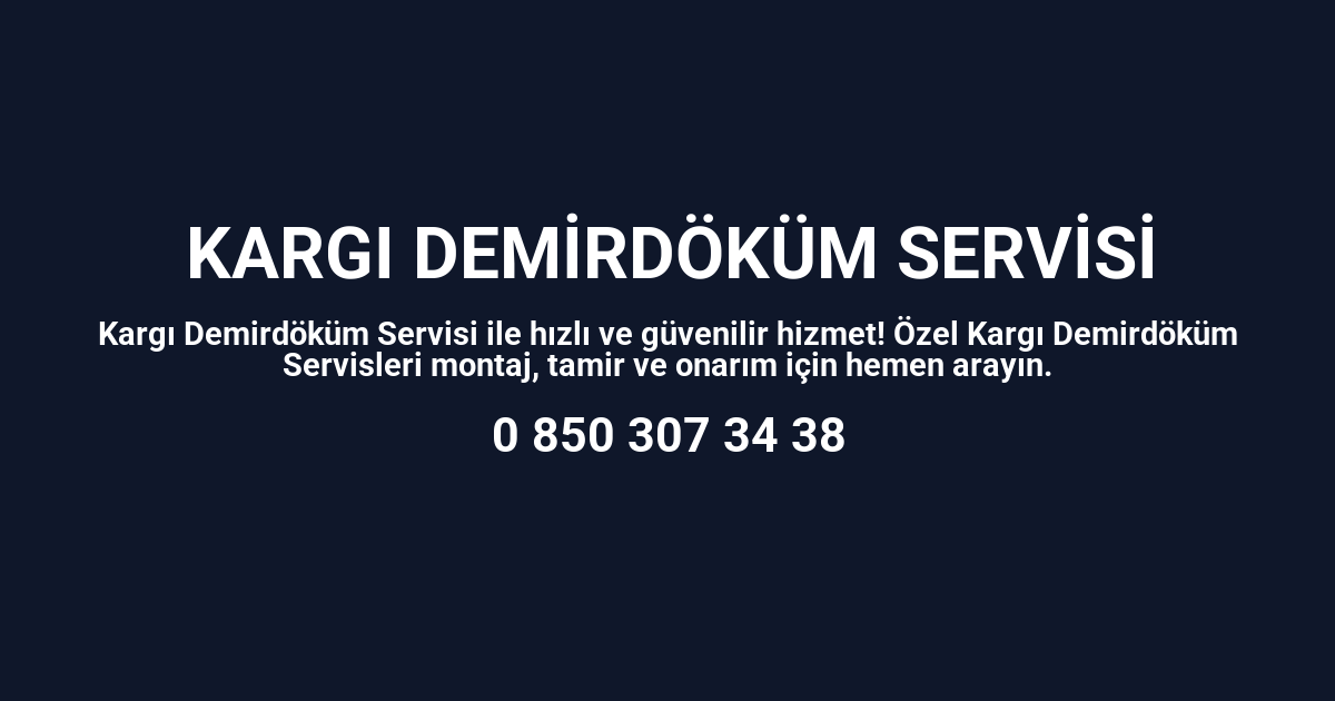 Kargı Demirdöküm Servisi